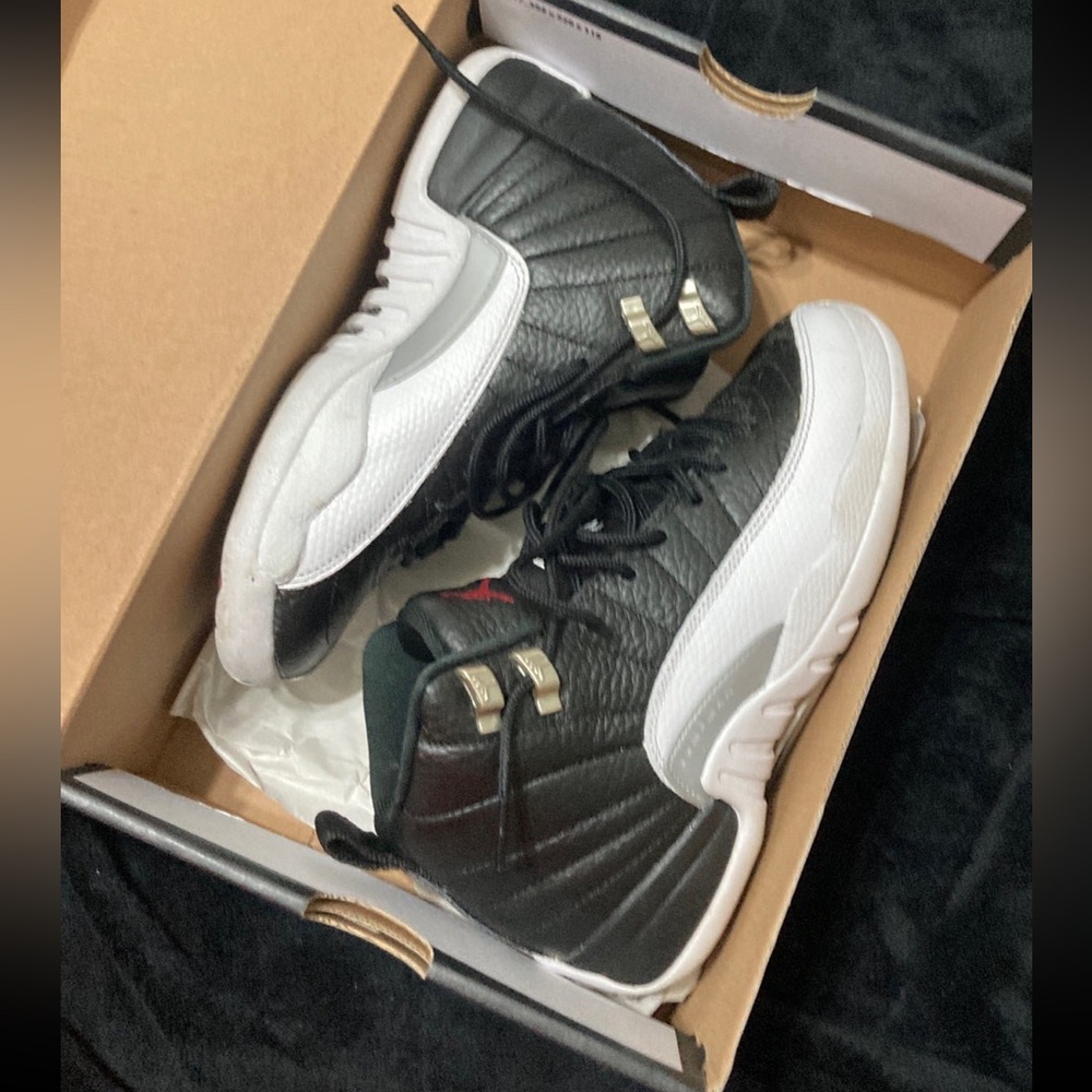Jordan 12 grade school size 4.5 worn twice
